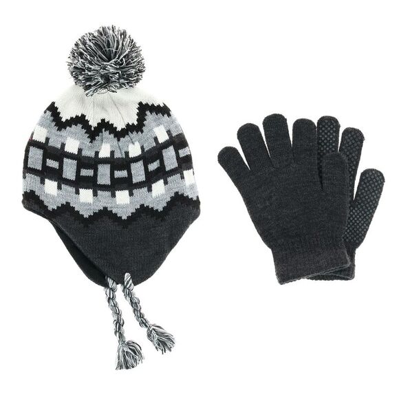 Connex Gear Kids' 4-7 Winter Helmet Hat with Matching Gripper Glove - Picture 1 of 4